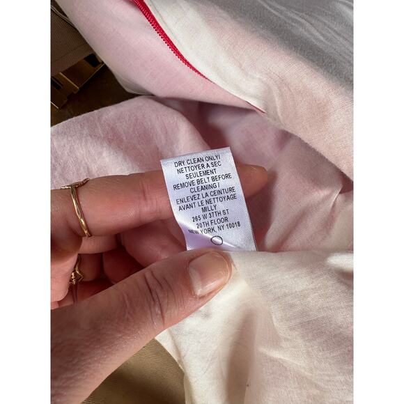 Milly Colorblock Belted Notched Neck Sleeveless Mini Sheath Dress - 4 - Picture 11 of 11